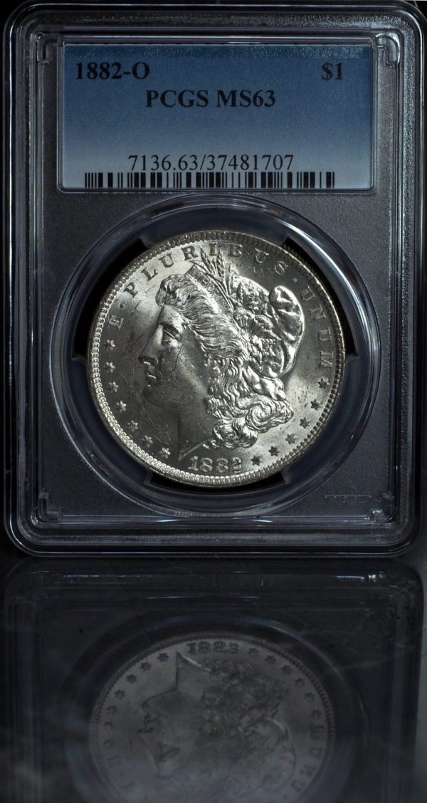 1882-O Morgan Silver Dollar MS63 obverse
