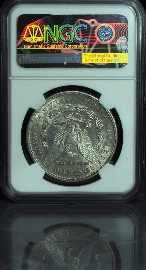 1884-S Morgan Silver Dollar AU55 NGC reverse