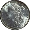 1887 Morgan Silver Dollar MS63 PCGS close up