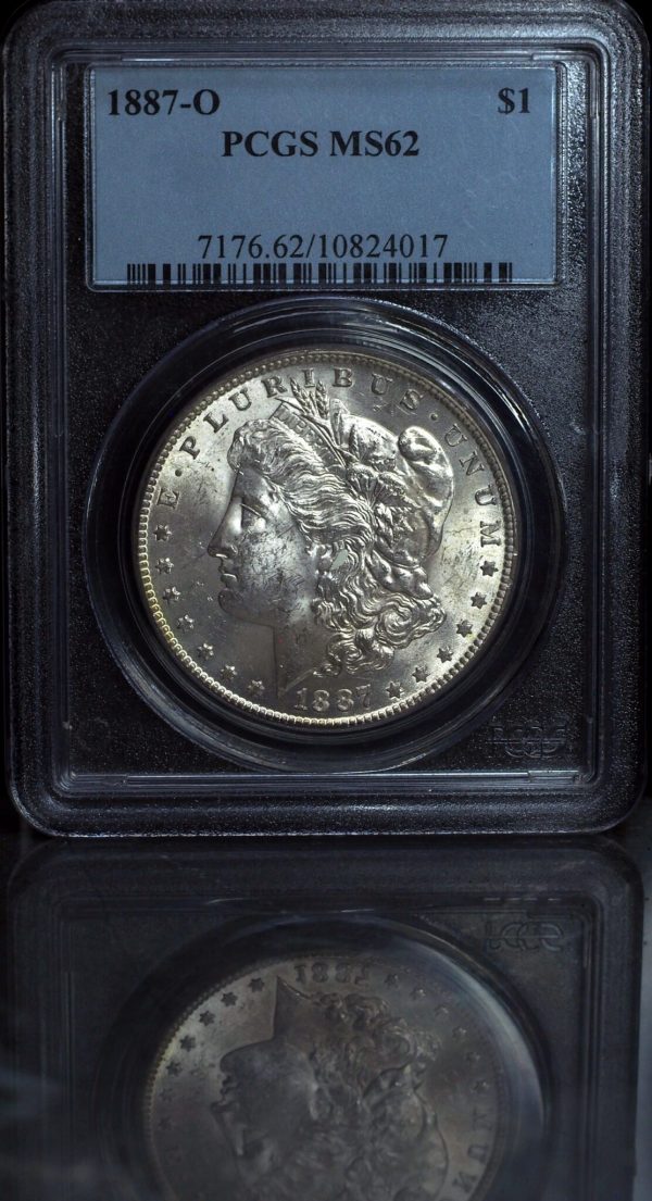 1887-O Morgan Silver Dollar MS62 PCGS obverse
