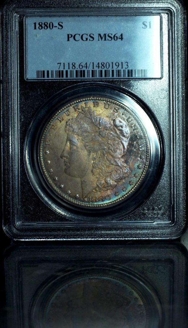 1880-S Morgan Silver Dollar MS64 PCGS obverse