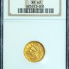 1907 $2.5 Gold Quarter Eagle Liberty Head MS62 NGC obverse