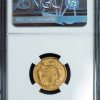 1858 $3 Gold Piece Indian Princess AU55 NGC reverse