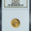 1905 $2.5 Gold Quarter Eagle Liberty Head MS62 NGC obverse