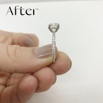 Engagement Ring Repair in Largo Services After fixed bent ring from weight lifting