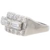 1.60ctw Baguette & Round Diamond Band Ring Platinum Side