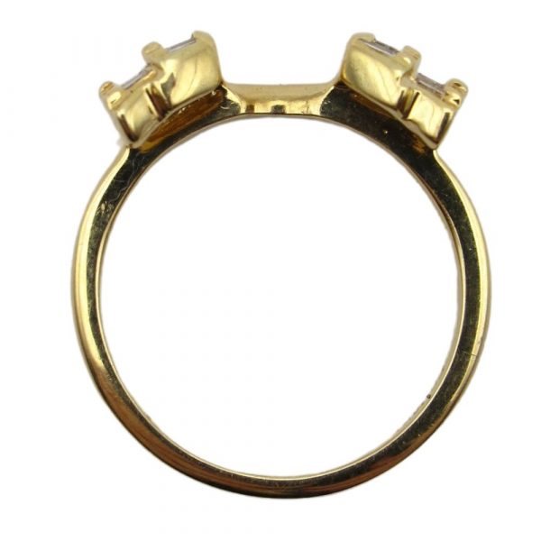 .12ctw Diamond Solitaire Ring Enhancer 14K Gold top