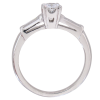 1950's .55ctw Diamond Mid-Century Engagement Ring Platinum profile