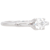 1950's .55ctw Diamond Mid-Century Engagement Ring Platinum side