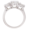 2.89ctw 3-Stone Round Diamond Engagement Ring 14k White Gold GIA profile (1)