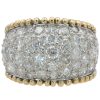 4.50ctw Diamond Dome Ring 18K Gold & Platinum Front