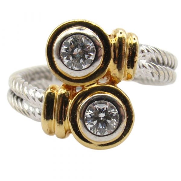.40ctw Diamond Bypass Ring 14K
