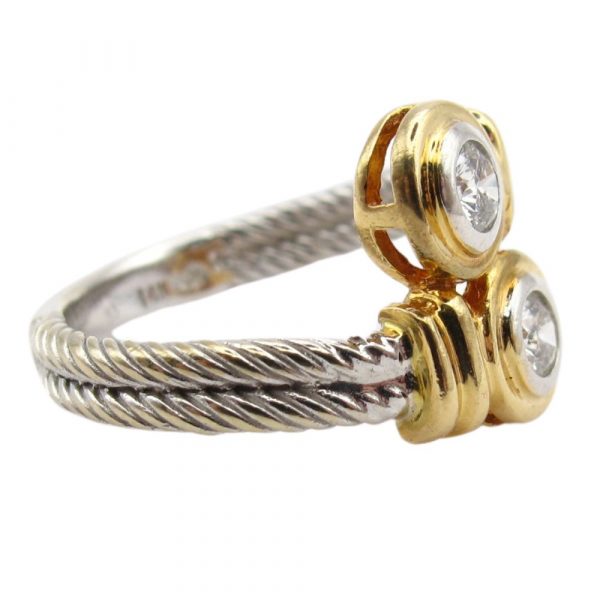 .40ctw Diamond Bypass Ring 14K side