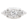 .45ctw Diamond Art Deco Engagement Ring 14K Gold side (2)