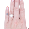 .45ctw Diamond Art Deco Engagement Ring 14K Gold worn
