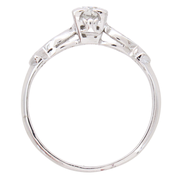 .50ctw Old European Diamond Art Deco Engagement Ring Platinum side (2)