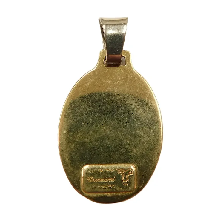 Gold Metal Dog Tag Necklace, 1993