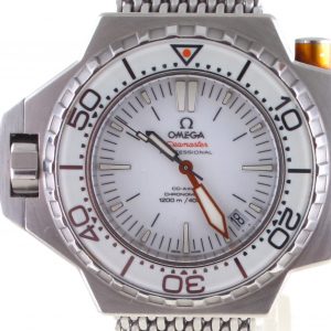Pre-Owned Omega Seamaster Ploprof (2009) Stainless Steel 55MM Watch dial view