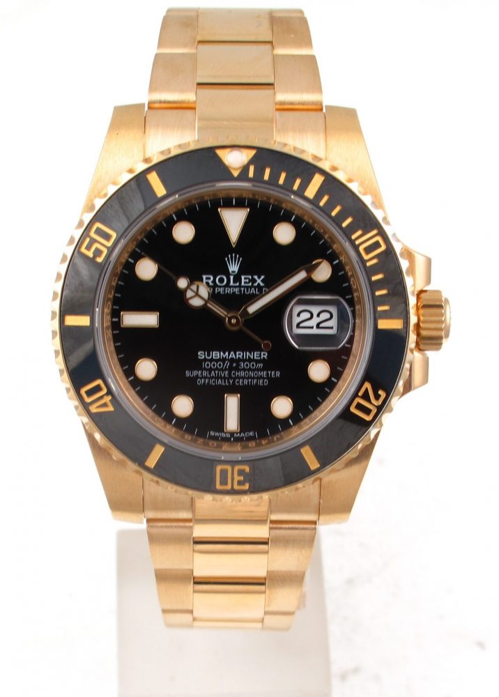 Pre-owned Rolex Submariner Gold (2018) 18kt 116618Ln