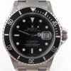 Pre-Owned Rolex Submariner 2007 Stainless Steel 40MM Watch With Black Index Dial And Black Bezel With Oyster Band Model# 16610 close face