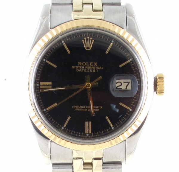 Pre-Owned Rolex Two Tone Datejust (1961) 1603 Front Close