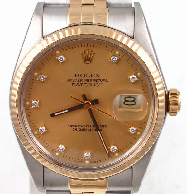 Pre-Owned Rolex Two Tone Datejust (1987) 16013 Front Close
