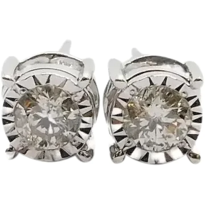 .72ctw Diamond Stud Earrings 14K