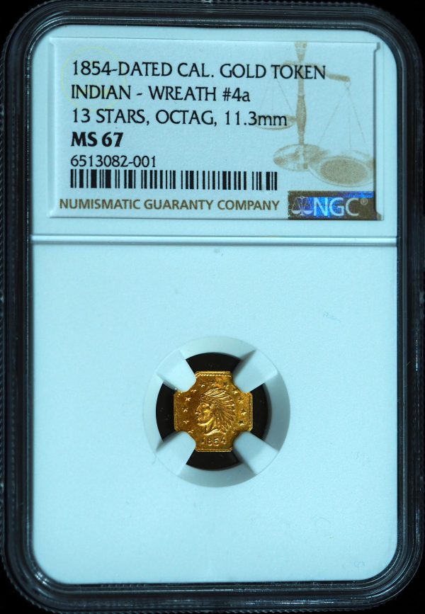 1854 California Gold Token MS67 (1)