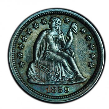 1859 Seated Liberty Dime UNC