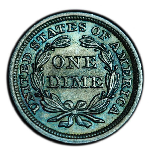 1859 Seated Liberty Dime UNC (3)