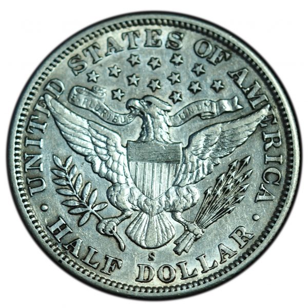 1895-S Barber Half Dollar XF