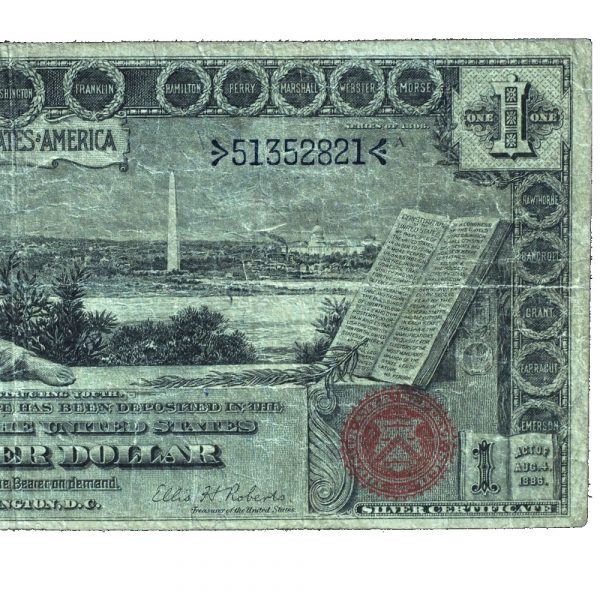 1896 $1 Silver Certificate Fine (1)