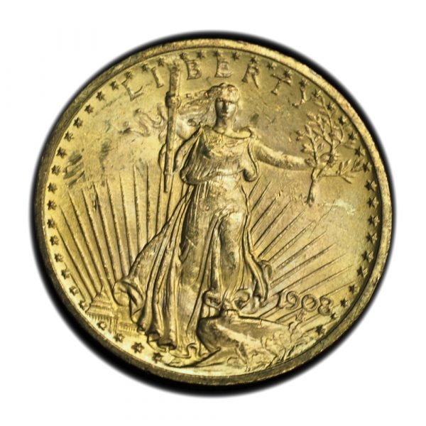 1907-1932 Random Year Uncirculated $20 Gold Saint Gauden