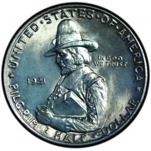 1921 Pilgrim Tercentanary Half Dollar Unc