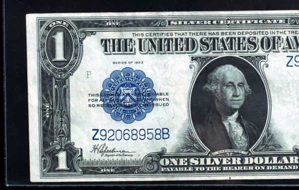 1923 $1 Silver Certificate AU53PPQ