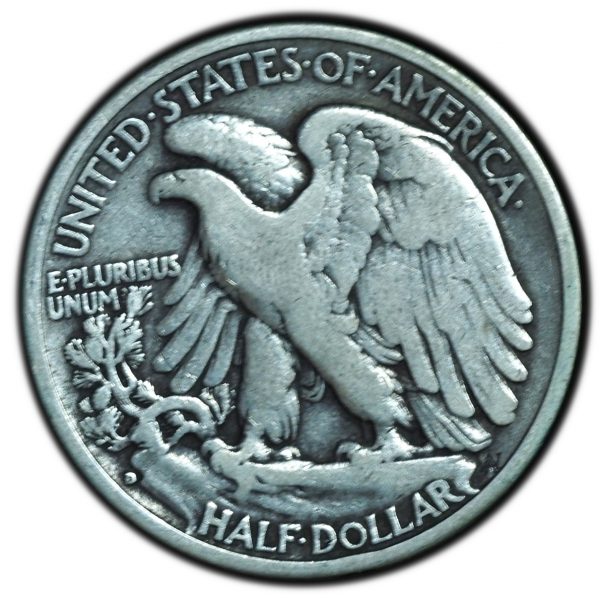 1938-D Walking Liberty Half Dollar F-VF