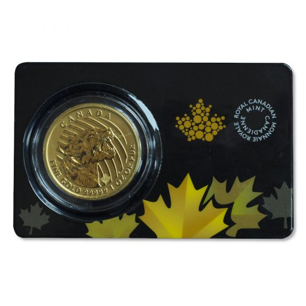 2015 Canada 1 oz Gold Growling Cougar .99999 BU