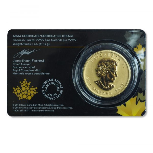 2015 Canada 1 oz Gold Growling Cougar .99999 BU