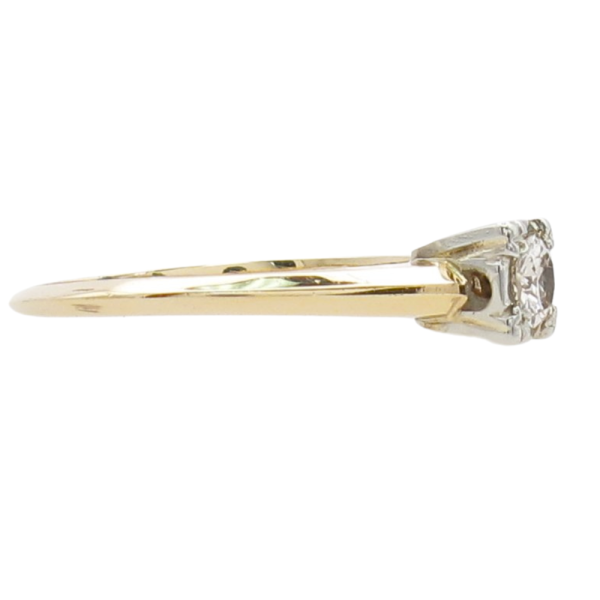 .20ct Diamond Solitaire Vintage Engagement Ring 14K side (1)
