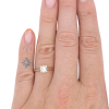 .20ct Diamond Solitaire Vintage Engagement Ring 14K worn