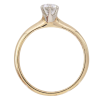 .33ct Old European Solitaire Diamond Vintage Engagement Ring 14K profile