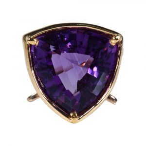 Amethyst Cocktail Ring Front
