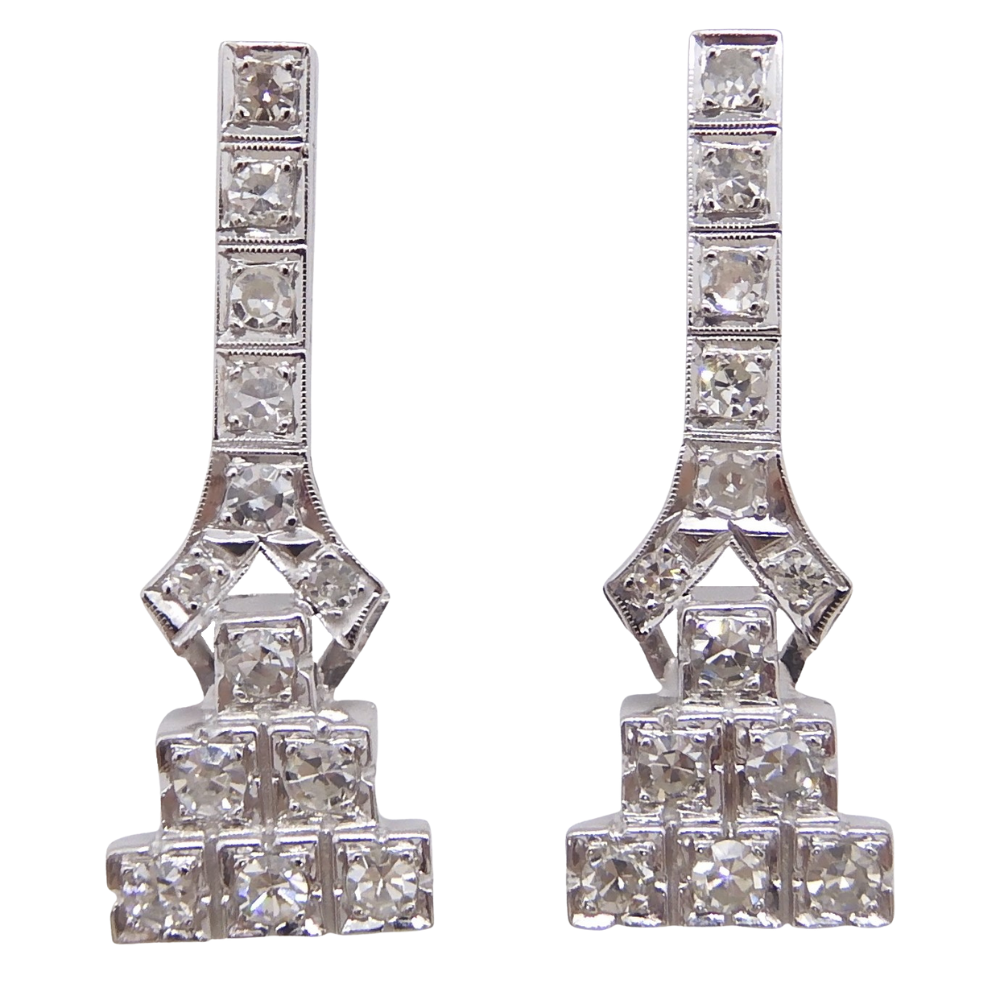 Buy Platinum Silver Earrings for Women by Malabar Gold & Diamonds Online |  Ajio.com
