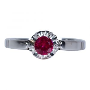 Buttercup Ruby Ring Front