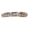 Channel Set Diamond Band Front