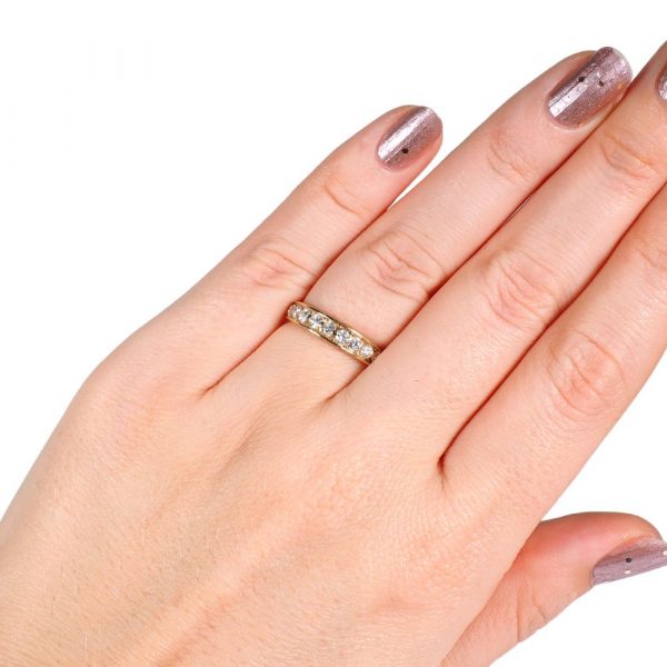 Diamond Band Ring Hand