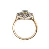 Edwardian Sapphire Diamond Navette Ring Top