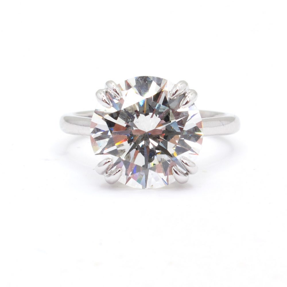 natalie ring - 5 carat Old European cut moissanite engagement ring, co – J  Hollywood Designs