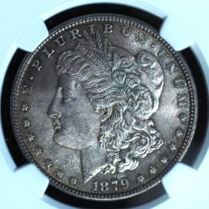 1879 Morgan Silver Dollar MS62 NGC
