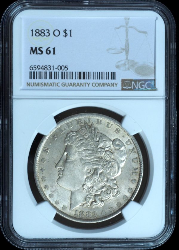1883-O Morgan Silver Dollar MS61 NGC